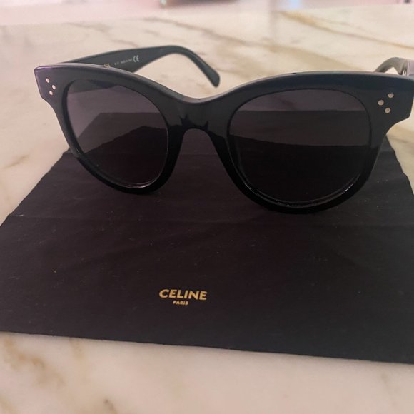 Celine Round Frame Acetate Sunglasses - Picture 2 of 12